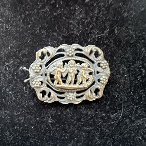 Vintage Cherub Hair Barrette